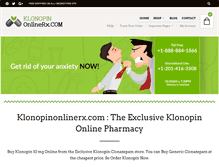 Tablet Screenshot of klonopinonlinerx.com